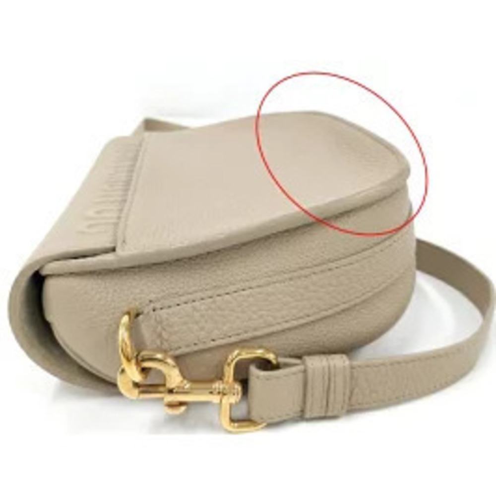 Christian Dior Boy Shoulder Bag Leather Beige - Picture 6 of 9